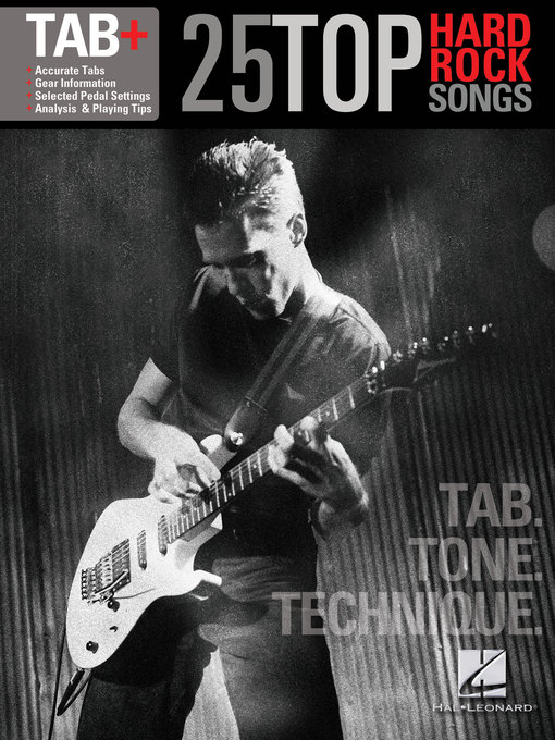 Title details for 25 Top Hard Rock Songs--Tab. Tone. Technique. (Songbook) by Hal Leonard Corp. - Available